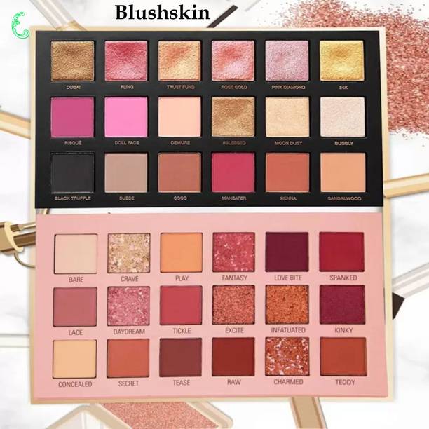 BLUSHSKIN Nude Eye Shadow Palette and Rose Gold (18+18 colors)7 36 g