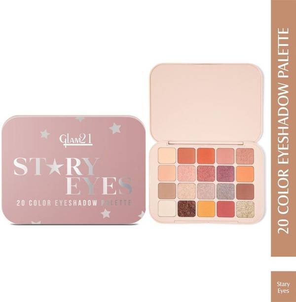 Glam21 20 Color Eyeshadow Palette Combination of Mattes & Shimmers 20 g