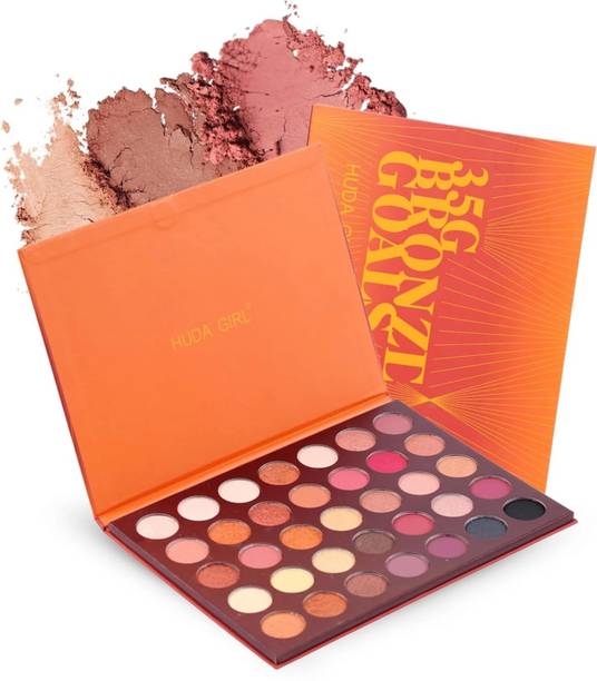 Huda Girl 35 Shades Eyeshadow Palette With Matte & Shimmer Eye Shadow for Makeup Kit 18 g