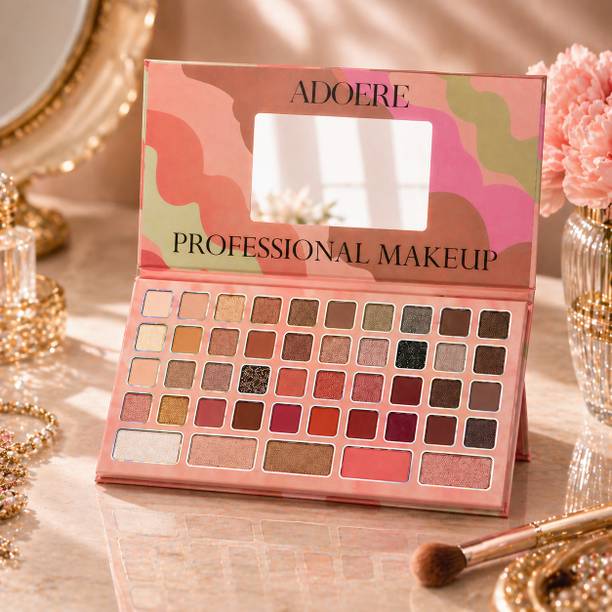 Adoere Paris Waterproof Eyeshadow Palette 45 color eye & face palette with Mirror 81 g
