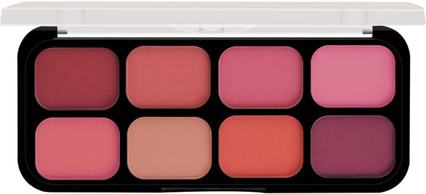 Beauty Berry Long Wearing Matte Eyeshadow and Blusher Palette with 8 Highly Pigmented Shades 12 g