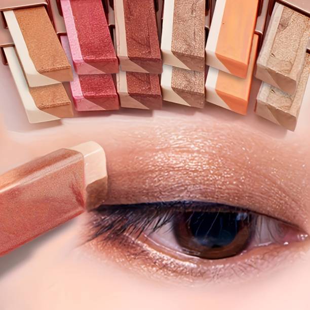 mil9us 3Pcs Glitter Eye Shadow Stick, Dual Ton Eyeshadow Pen, 2 Tone Shimmer Gradient 2 g