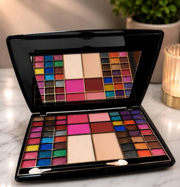 huda.bb 54 Color Makeup Palette with Eyeshadow, Face Powder & Mirror 20 g