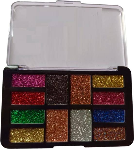 HUZURLU Glitter Eyeshadow Palette waterproof 18 g