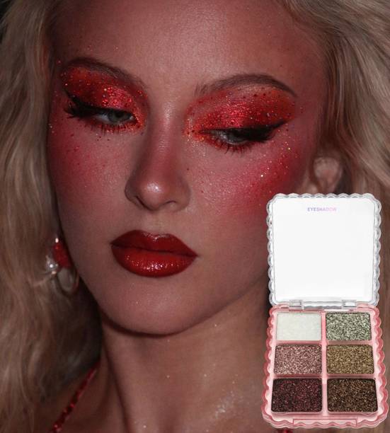 DARYUE Korean Multi-Finish Glitter Eyeshadow Palette with Luxe Metallic Pigments 6 g