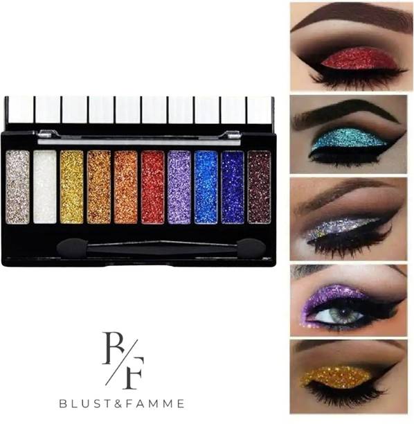 BLUST&FAMME Highly 10color glitter eyeshadow pack of 1 10 ml