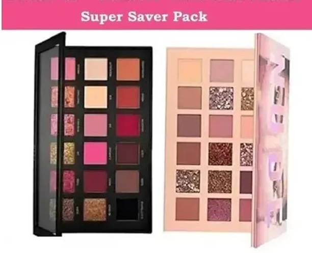 MR. HUDA Long-Lasting and Rose Gold Eyeshadow Palette Combo, Shimmery Finish 70 g