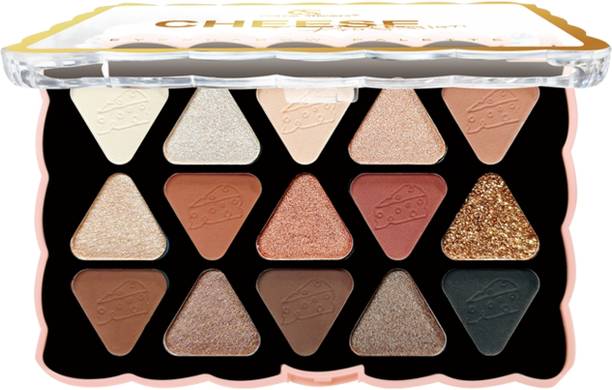 COLOR STROKES Cheese Profession Eyeshadow Palette High Pigment Matte & Shimmer Finish(Shade 2) 18 g