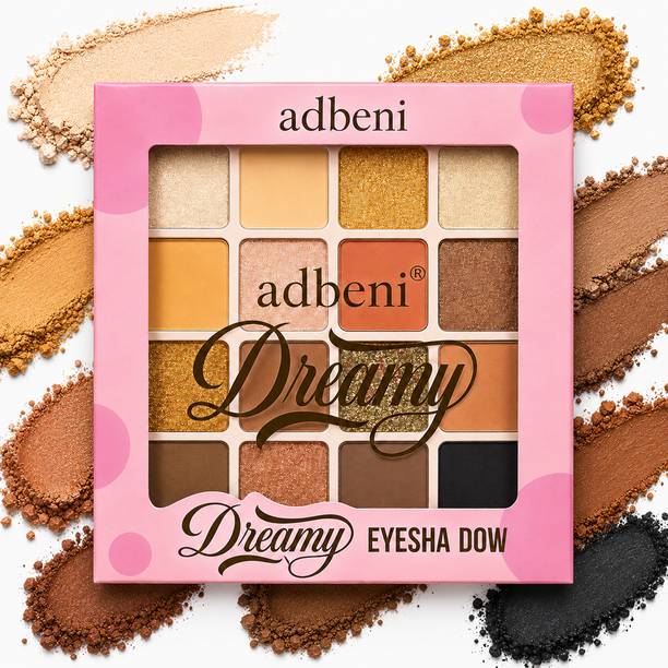 adbeni Dreamy Eyeshadow Palette 16 Color Highly Pigmented Eye Matte Shimmer Shades 16 g