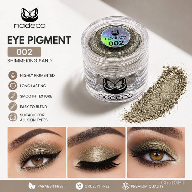 nadeco Premium Eye Pigment Shimmer Long Lasting Glitter Eyeshadow Shimmer Eye Pigment 3 g