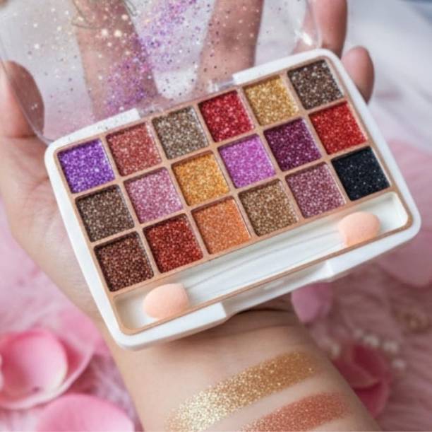 SIZLLIK Eyeshadow-Palette including Nudes, Glitters and Mattes and shimmer 12 g