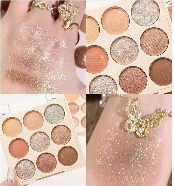 FLORERO Professional Make-up Water proff Glitter Eye shadow Palate For Girl & Woman 13 g