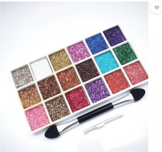 Trendy styler 18 color Glitter Smudgeproof Long wearing Glitter Eyeshadow Platte 18 ml