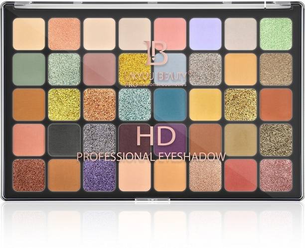 Lakyou Beauty HD Eyeshadow shade-02-High-Definition Palette with Shimmer & Matte Finishes 55.5 g