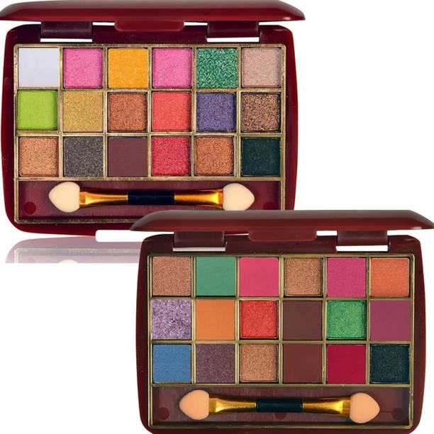 Onfroi 18 Color mini eyeshadow Shimmer Glitter & Pigmented Colors 36 g