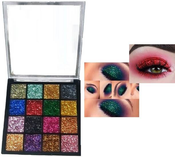 nn Glitter Eyeshadow Palette Shimmery Long Lasting Eye Makeup 25 g