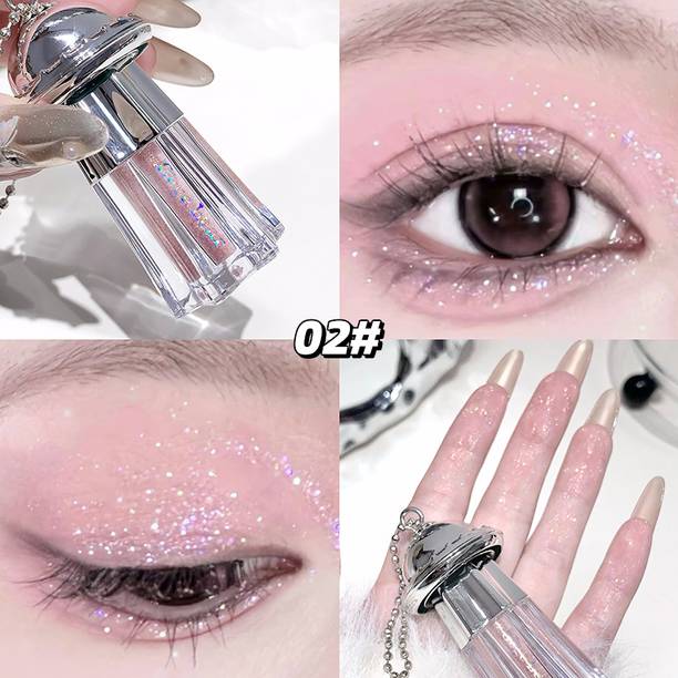 GEGE BEAR Diamond Shine Liquid Eyeshadow Multicolor Metallic Shimmer Eye Makeup 1.8 g