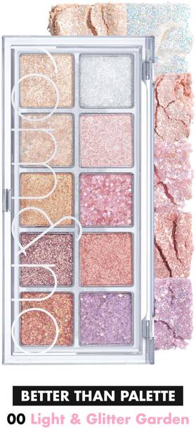 Rom&nd Better Than Palette | Korean Glitter Eyeshadow Palette (10 Shades) 6 g