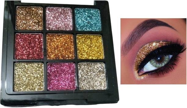 Wonholli Long Lasting and Easily Blendable Glitter Eyeshadow Palette 5.5 g