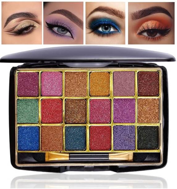 WECHARMERZ Shimmer Glitter Eyeshadow Palette Waterproof & Smudge Proof 10 g