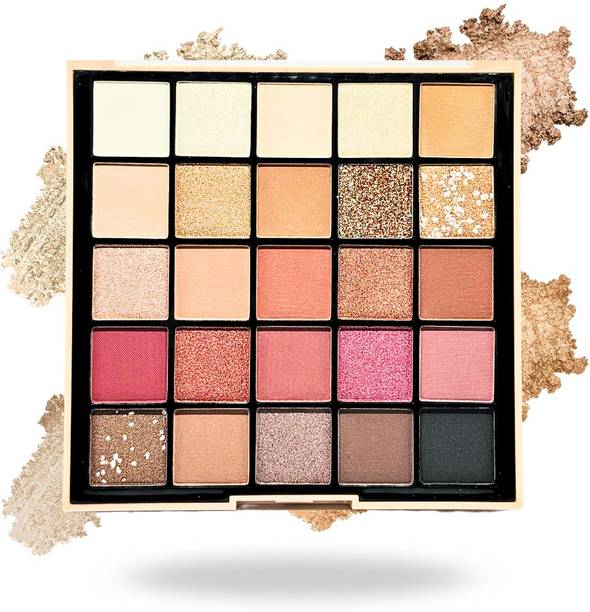 A1 Cosmatic 25 Nude Eye Shadow Palette and Rose Gold ( multicolor) 50 ml