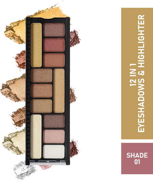Half N Half 12 in 1 Eyeshadow & Highlighter Palette 12 g