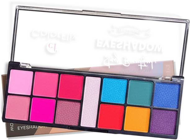 ColorFlix Multi-Color Eyeshadow Palette with Matte & Glitter Shades Highly Pigmented 14 g