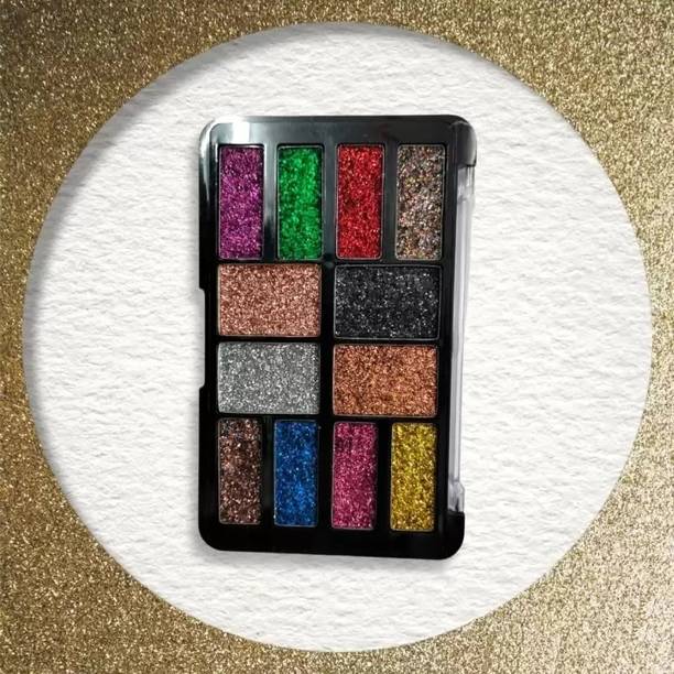 HUZURLU MULTI SHADES GLITTER AND SPARKLE YOUR EYE SHADOW KIT 18 g