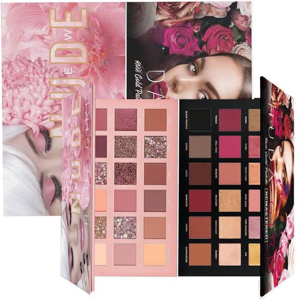 Winble High Pigment Nude + Rose Eyeshadow Palette Set for Women & Girls 50 g