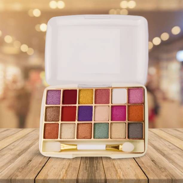 Glamezone Shimmer Eyeshadow Palette, 18 Color Eyeshadow Palette, Nude Eyeshadow Palette 12 ml