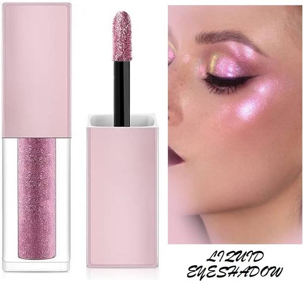 USBK Water Proof Smudge Proof Shimmer Pink Glitter Liquid Eyeshadow 4 ml