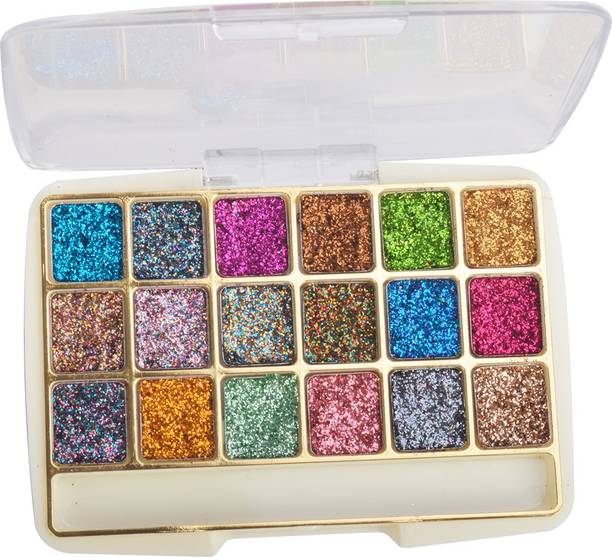 adbeni Glitter Eyeshadow 18 Color |Highly Pigmented Profestional Makeup Eyeshadow 41 g