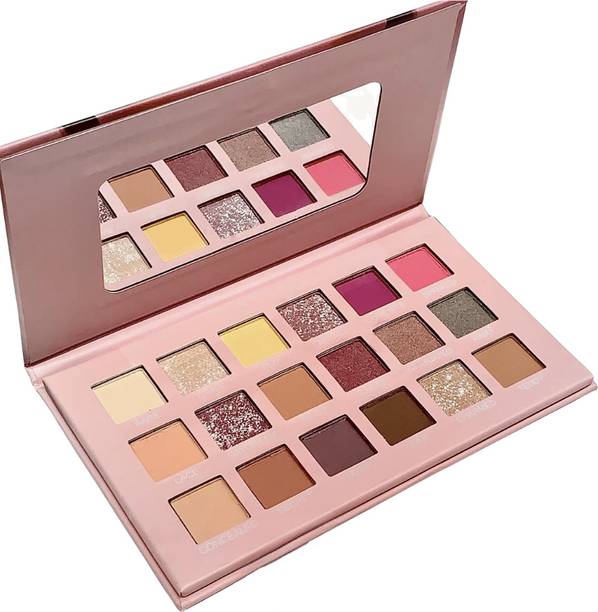 zemglam 18-Color Professional Eyeshadow Palette – Matte, Shimmer & Glitter Shades 110 g