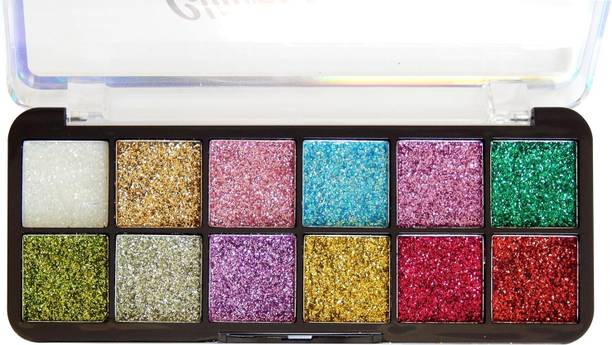 Luipui glitter eyeshadow platter so soft look eye pretty eye beautiful woman 6 g