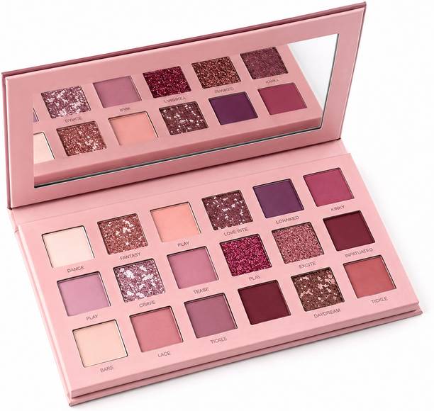 DOTFUSION 18 Colors Nude Beauty Eye Shadow Palette Eye Shadow 18 g (The Nudes Blushed) 18 g