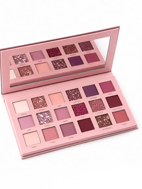 DOTFUSION 18 Colors Nude Beauty Eye Shadow Palette Eye Shadow 18 g (The Nudes Blushed) 18 g