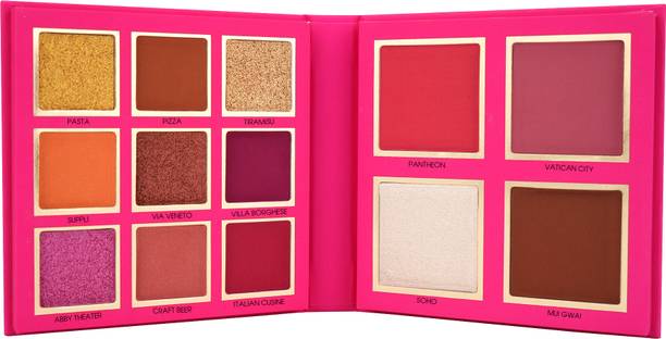 COLORS QUEEN Country Obsession 9 Color Eyeshadow Palette with Highlighter, Blusher & Bronzer 21.5 g