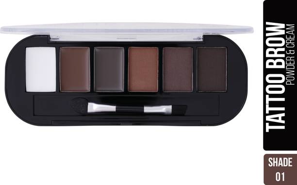 Shryoan Tattoo Brow Powder & Cream Eyebrow Palette | Highly Pigmented & Long Lasting 4 g