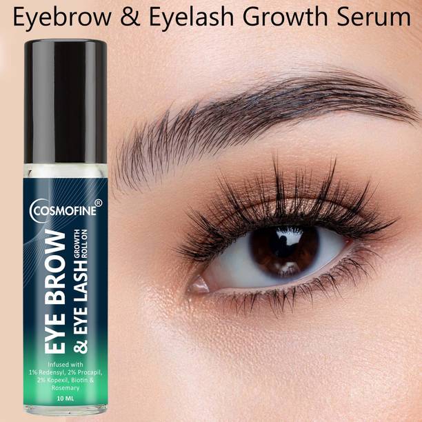 cosmofine Eye Brows & Eye Lash Growth Serum Roll On 10 ml