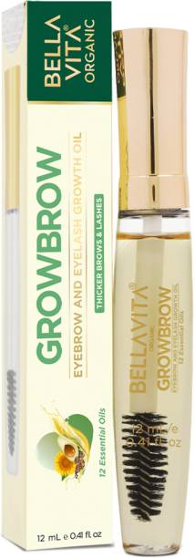 Bella vita organic GrowBrow - Eye Brows EyeLash Hair Growth & Volume Serum 12 ml