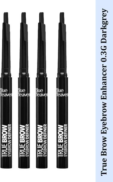BLUE HEAVEN True Brow Eyebrow Definer 0.3G Darkgrey (Pack of 4) 1.2 g