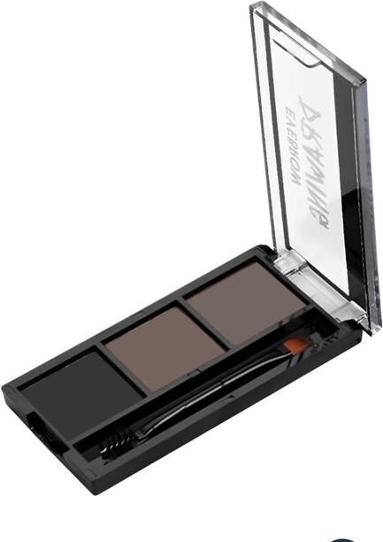 Ashyra 3 Shades Eyebrow Palette | Waterproof Eyebrow Filler with Brush 6 g