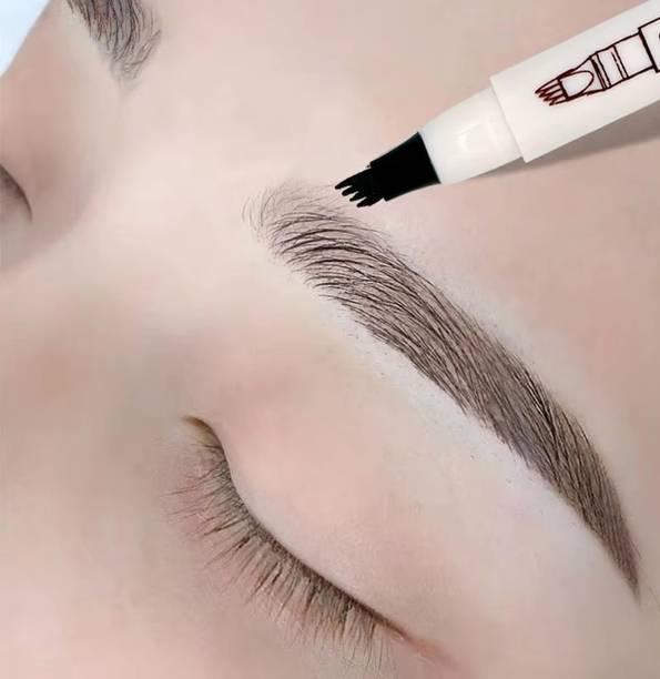 MYEONG 4 Point Eyebrow Pen Liquid Eye Brow Tattoo Tint Pen 1 g