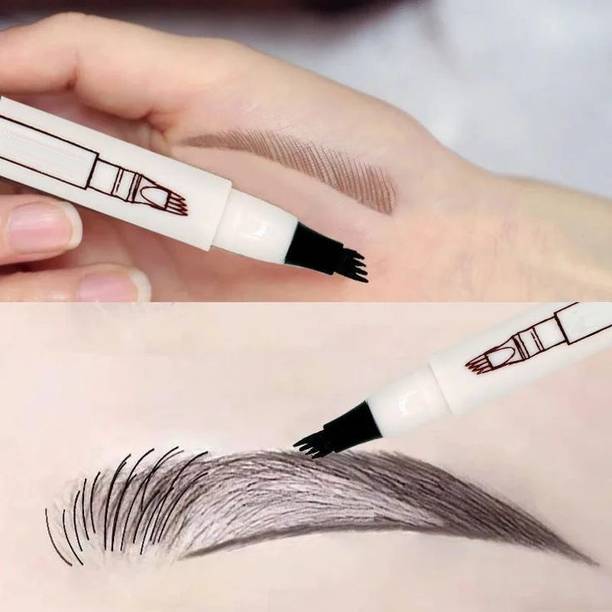 MYEONG 4 Tip Eyebrow Pen Liquid Eye Brow Tattoo Tint Pen 1 g