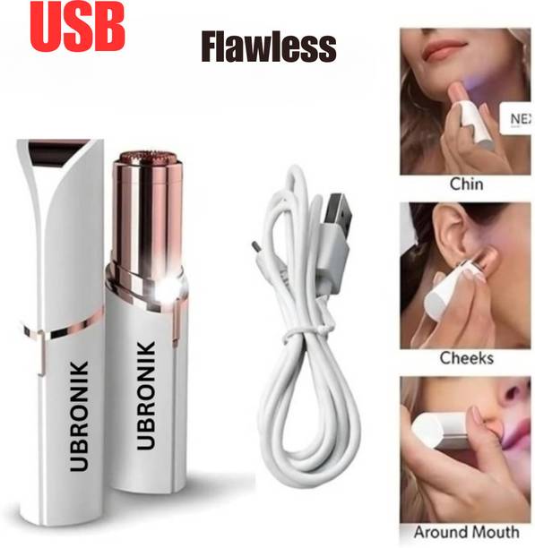 UBRONIK Electric Facial Shaver – Flawless Painless Lipstick Style Hair Remover, Women