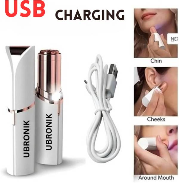 UBRONIK Lipstick Shape Flawless Shaver – Electric Painless Facial Hair Remover, Women