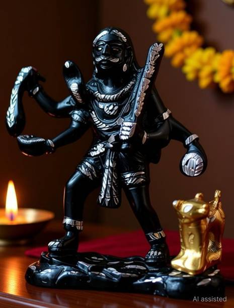 jy Bhairav Baba God Idol Decorative Showpiece  -  17 cm