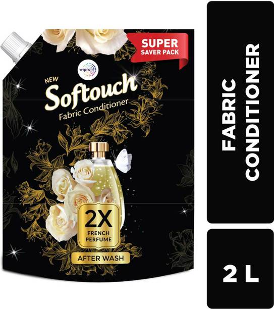 Softouch by Wipro 2X French Perfume Liquid Fabric Conditioner with French Rose & Jasmine