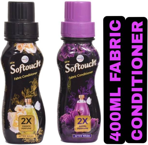 Softouch 2X Royal Perfume With French Perfume Fabric Conditioner Pack of 2(2*200ML)=400ML