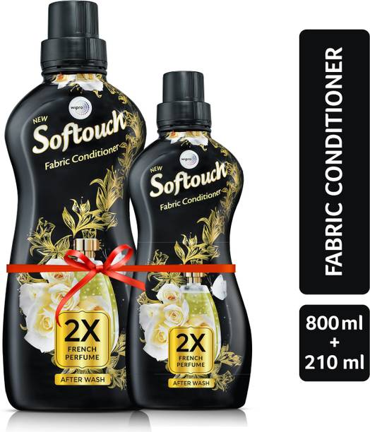 Softouch by Wipro 2X French Perfume Liquid Fabric Conditioner with French Rose & Jasmine